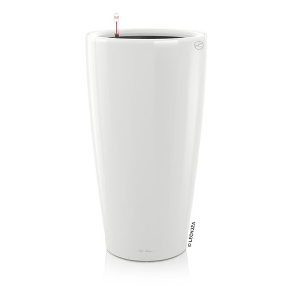 white rondo self watering planter