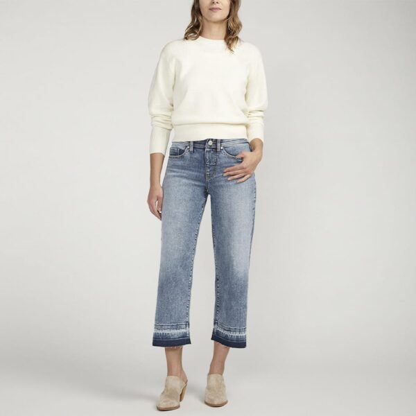 Ava Mid Rise Wide Leg Jean