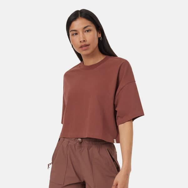 Regenerative Cotton Oversized Crop T-Shirt